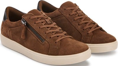 Women's Classic Zip Sneaker - Camel Suede/Leather