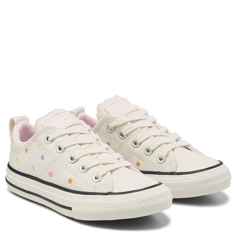 Converse Kids' Chuck Taylor All Star Madison Low Sneaker Little Kid Shoes (White/Multi Polka Dot) - Size 13.0 M