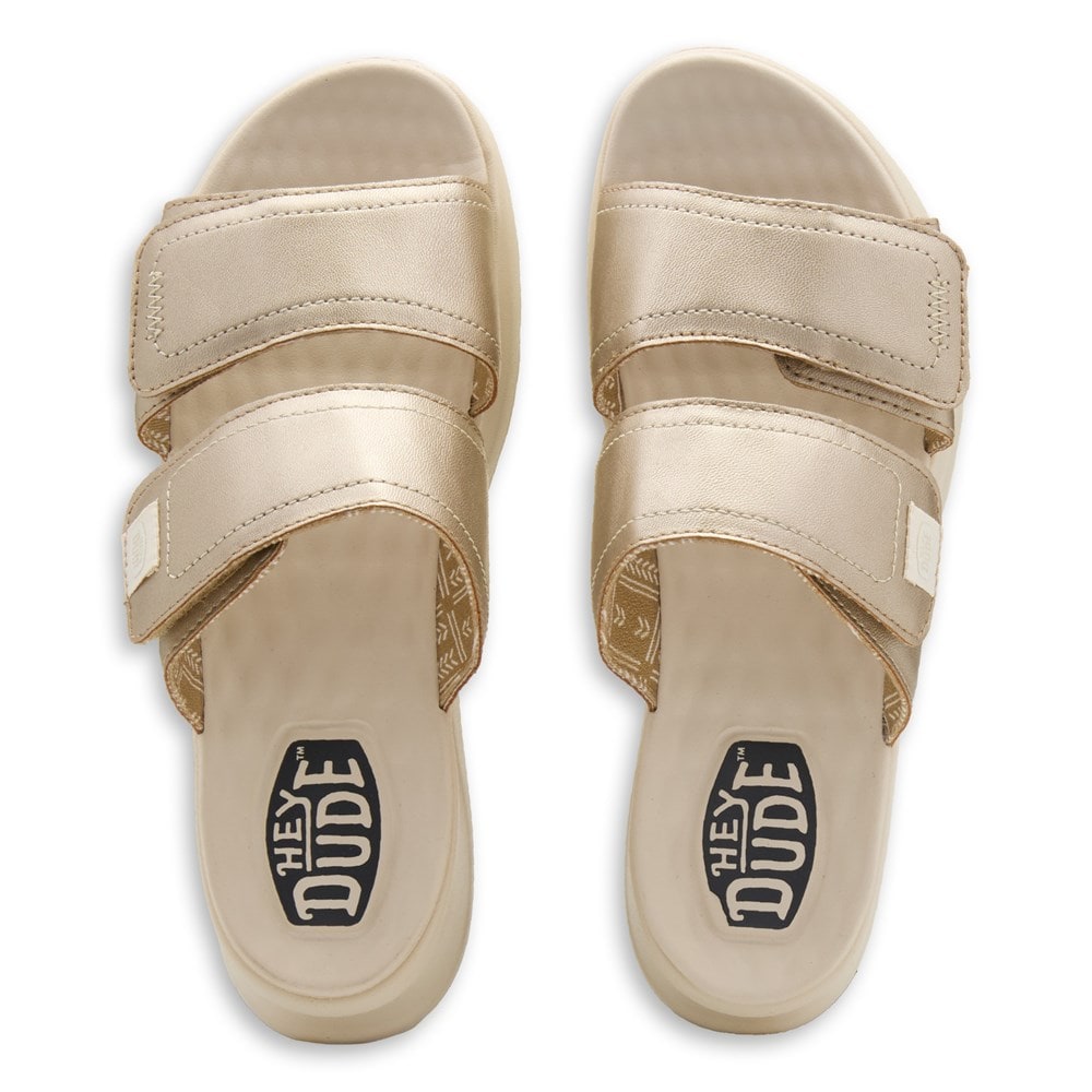 HEYDUDE Women's Delray Slide Sandal Famous Footwear