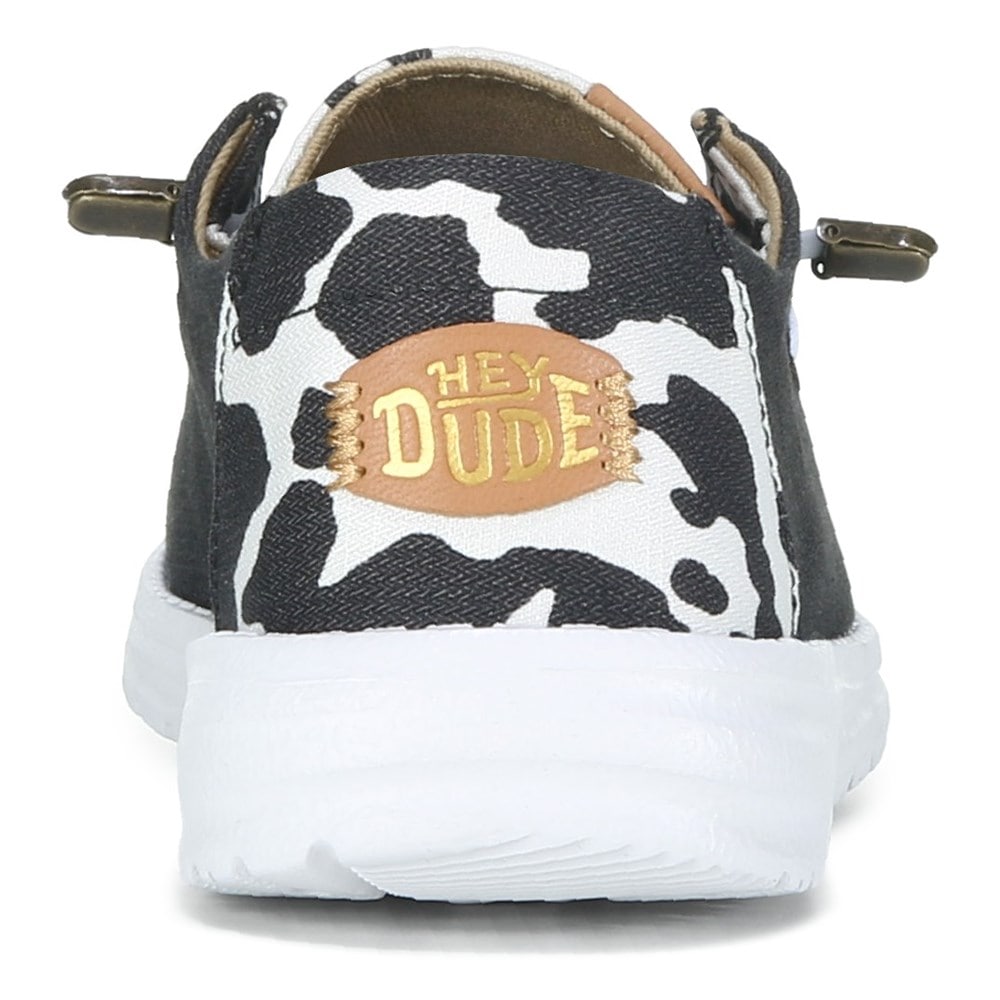 Hey Dude Wendy Black Cowhide Custom Women's Shoes - Black, US 7, 8 , 9, 10  8050262161478