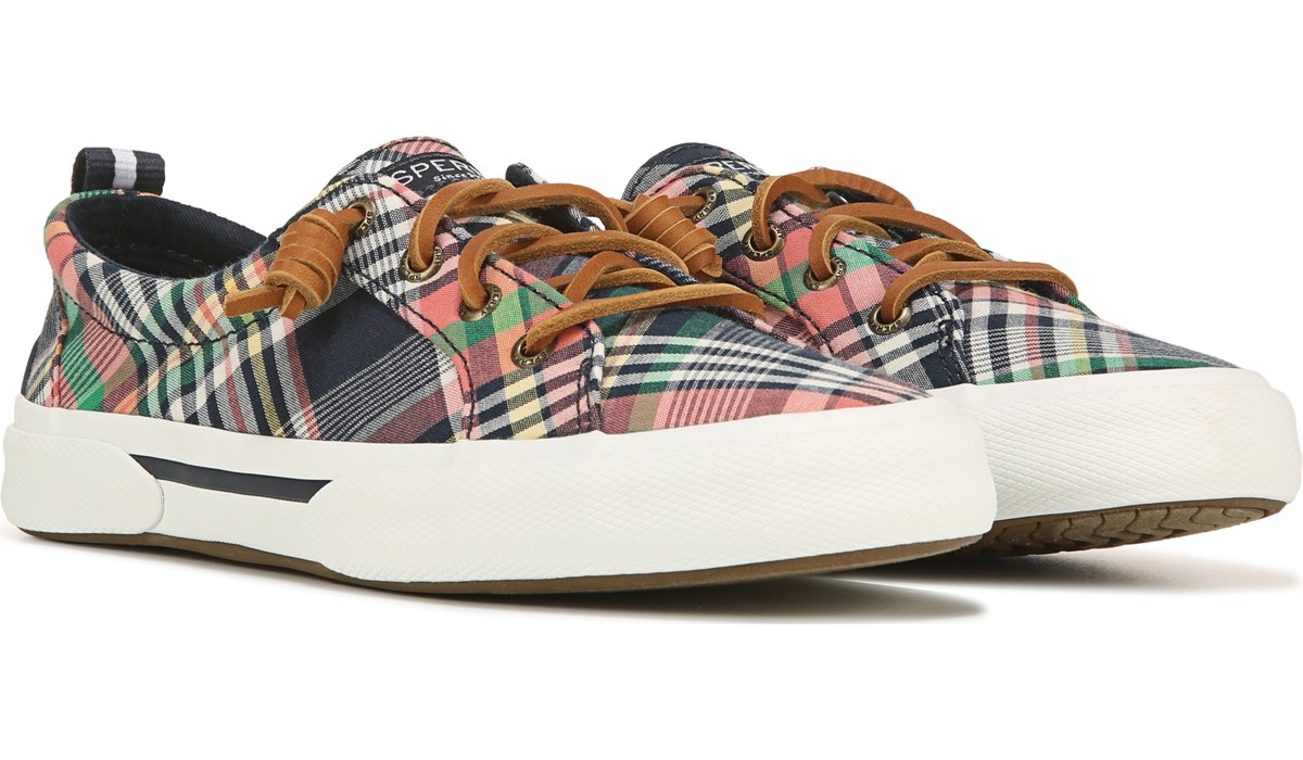 sperry women's plaid sneakers