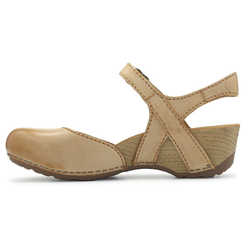 Dansko Women s Tiffani Ankle Strap Wedge Famous Footwear