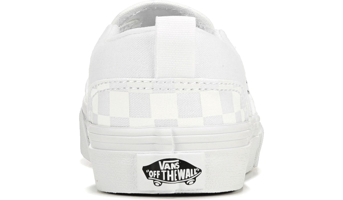 vans asher white checkerboard