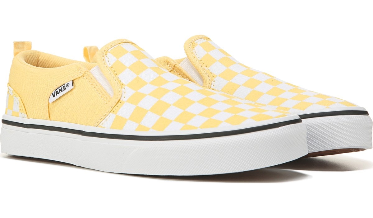 yellow van slip ons