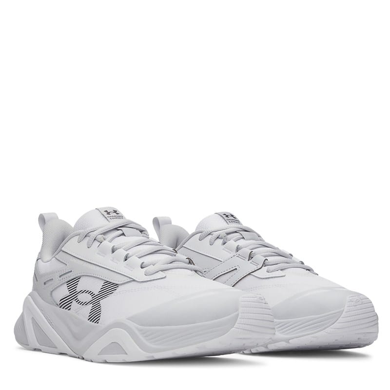 Under Armour Men's Charged Commit Tr 5 Training Shoes (White / Halo Gray / Gray) - Size 13.0 M