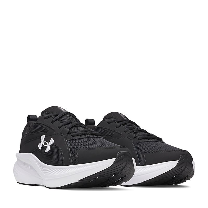 Under Armour Men's Charged+ Assert 11 4e Running Shoes (Black / Black / White) - Size 12.5 W