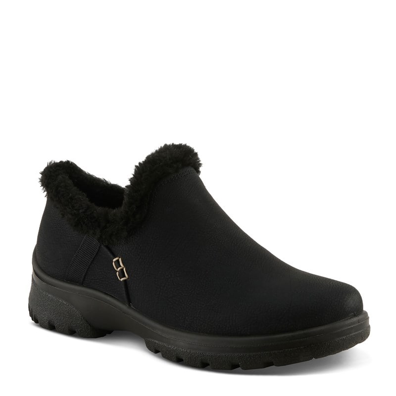 Flexus Women's Bamabari Slip On Cold Weather Clog Shoes (Black) - Size 38.0 M