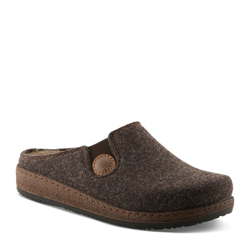 Flexus Women's Cozily Slipper Shoes (Dark Brown) - Size 40.0 M