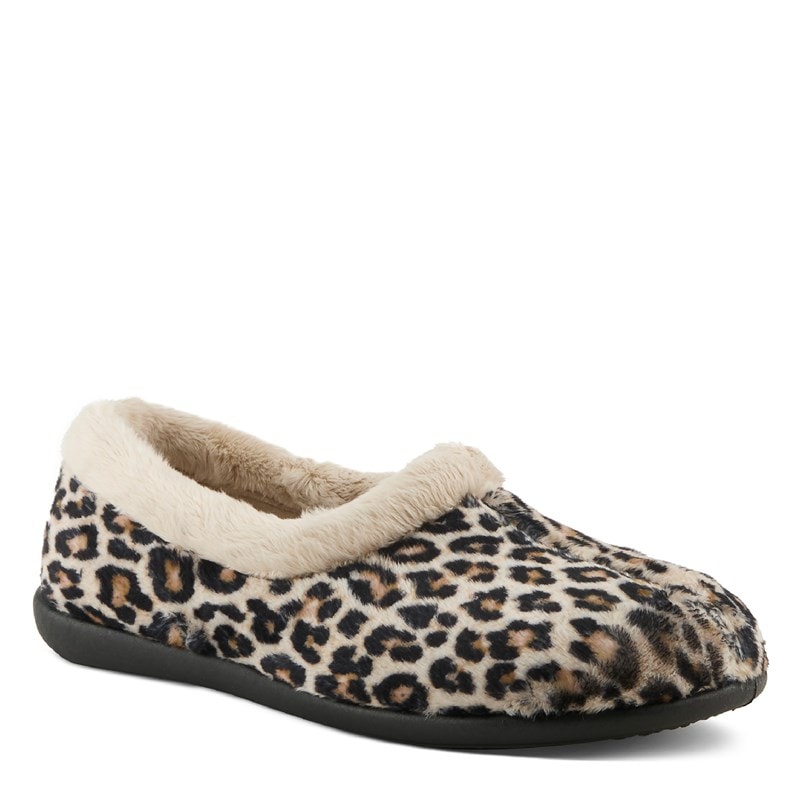 Flexus Women's Faddis Slipper Shoes (Leopard Print) - Size 39.0 M