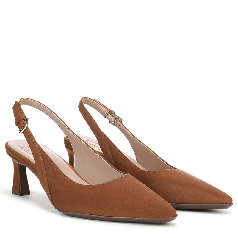 Naturalizer Women's Tansy Slingback Dress Shoes (Dark Chestnut Brown Microfiber) - Size 6.0 M