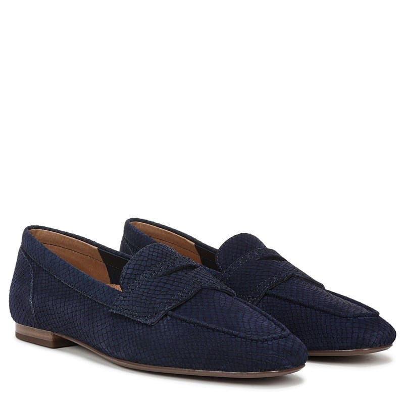 Vionic Women's Sadie Loafers (Navy Blazer Snake Print Nubuck) - Size 10.0