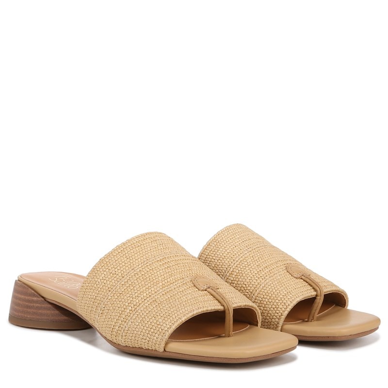 Franco Sarto Women's Loran 4 Slide Sandals (Natural Raffia) - Size 9.5 M