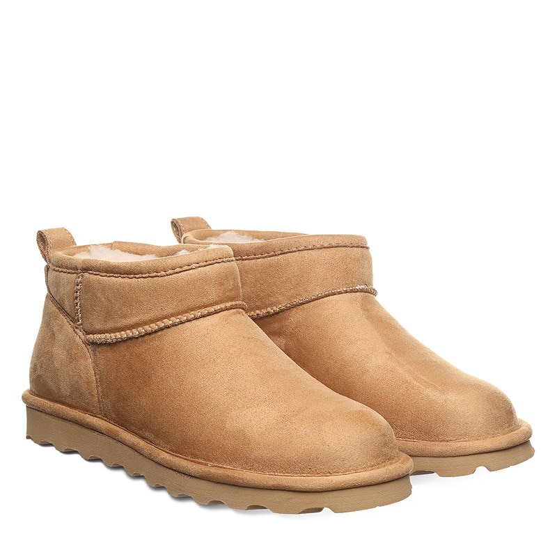 Bearpaw Women's Shorty Vegan Water Resistant Winter Boots (Iced Coffee) - Size 8.0 M