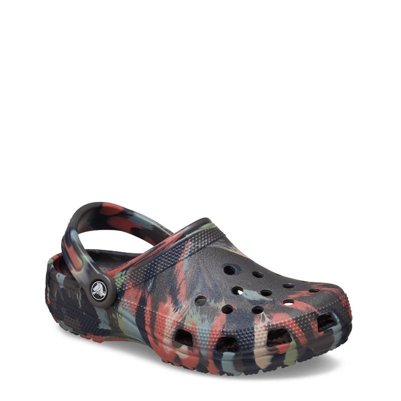 Crocs Classic Marbled Clog Shoes (Black Sand/Multi) - Size 8.0 M