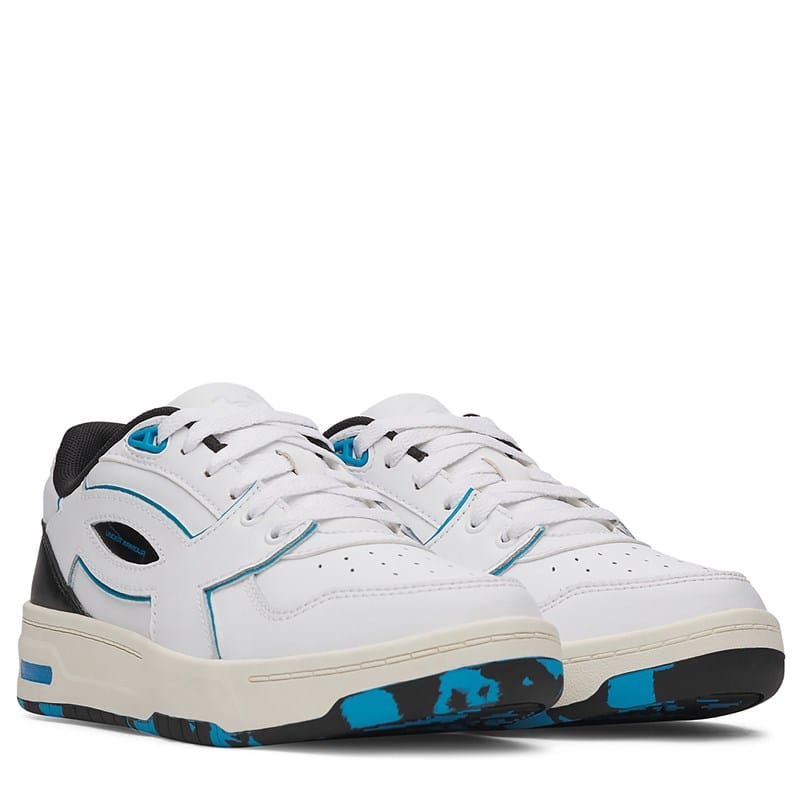 Under Armour Kids' Flex Sneaker Big Kid Shoes (White / Stone / Capri) - Size 4.0 M