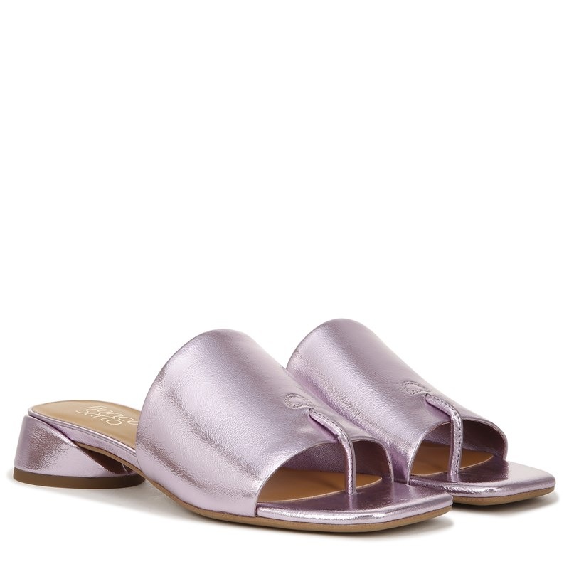 Franco Sarto Women's Loran Sandals (Silver Pink Synthetic) - Size 9.5 M