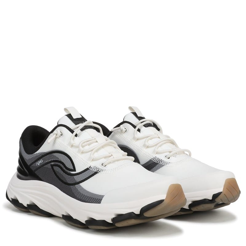 Ryka Women's Devotion Ez 2 Walking Sneakers (White Black Mesh) - Size 12.0 W