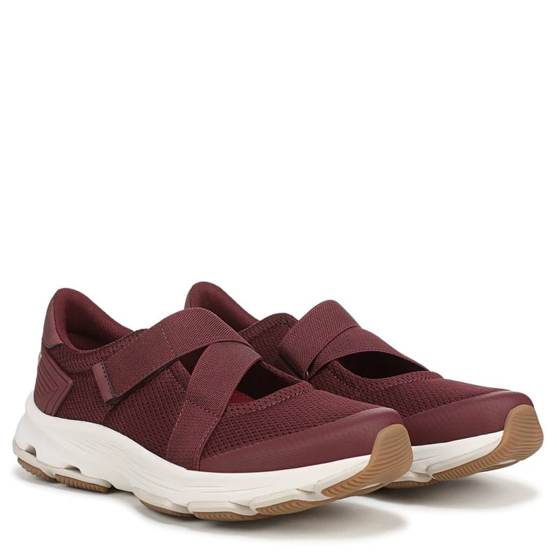 Ryka Women's Devotion Mary Jane Walking Sneakers (Windsor Red Mesh) - Size 7.5 W