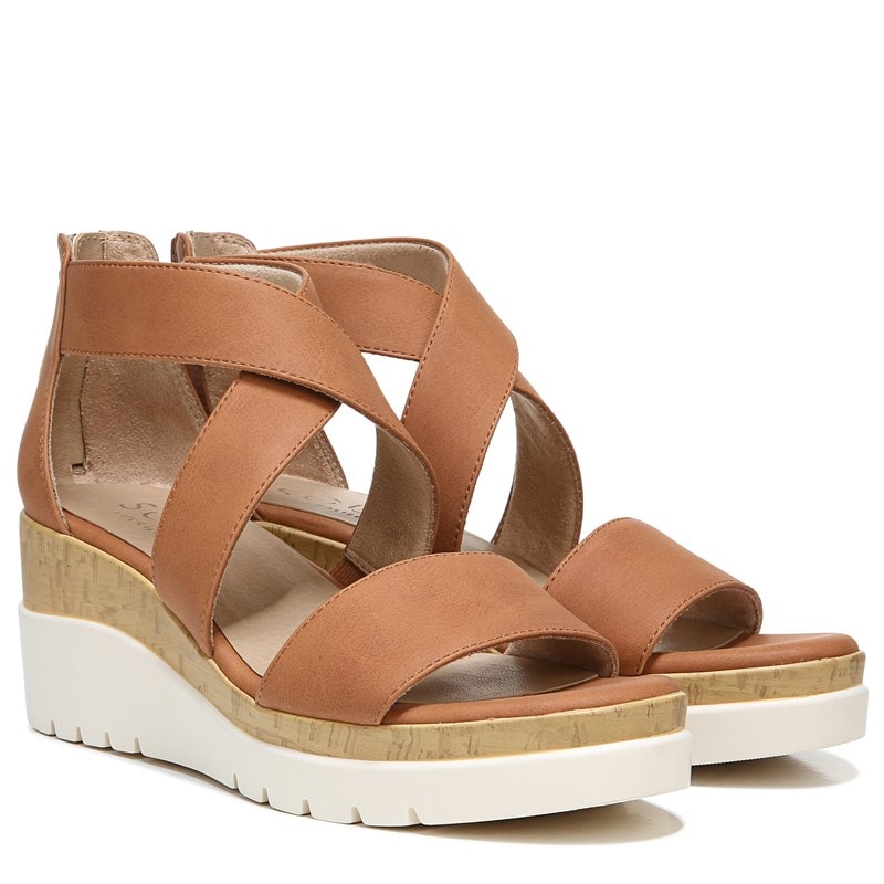 Soul Naturalizer Women's Goodtimes Wedge Sandals (Toffee) - Size 11.0 M