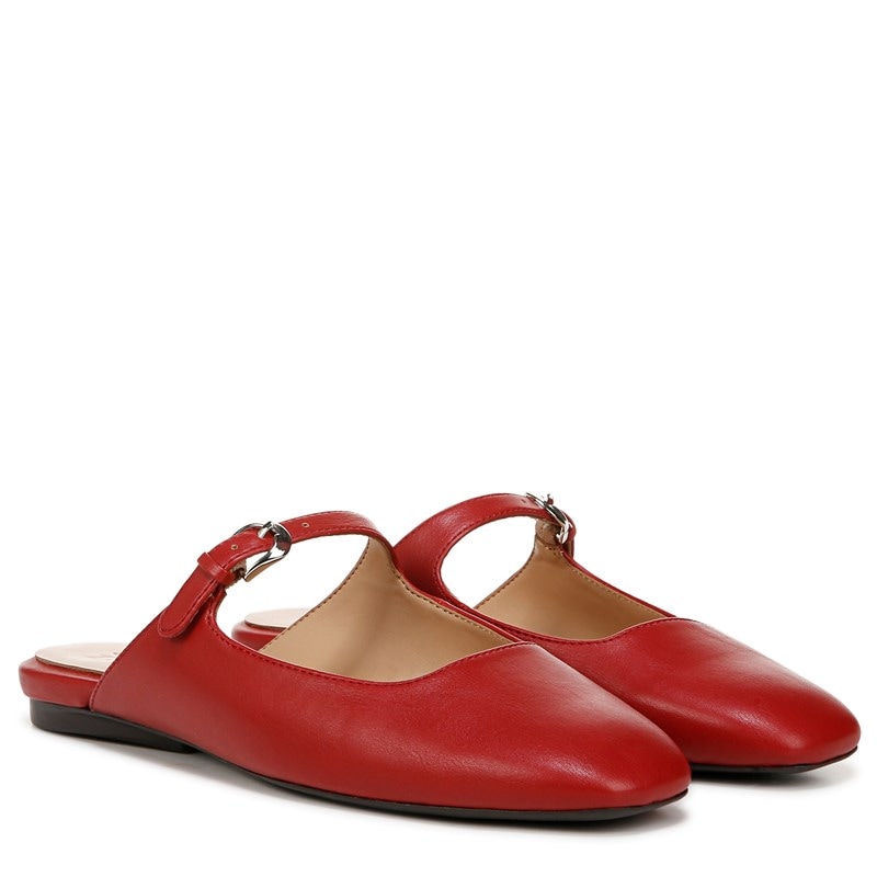 Naturalizer Women's Apple Mary Jane Mule Shoes (Red Faux Leather) - Size 8.0 M