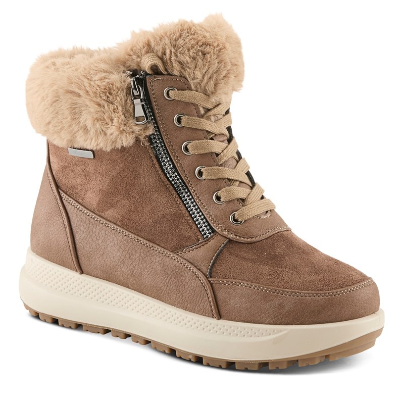 Flexus Women's Burrell Platform Booties (Light Brown) - Size 40.0 M