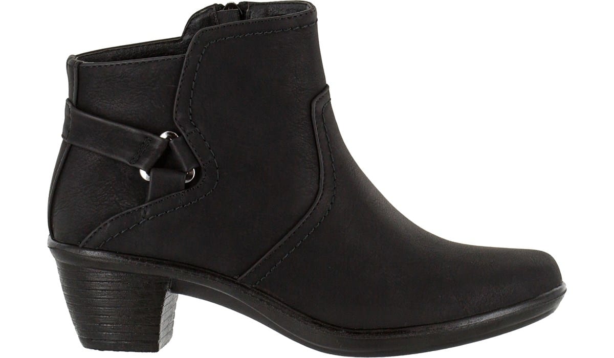 Wide Block Heel Bootie 