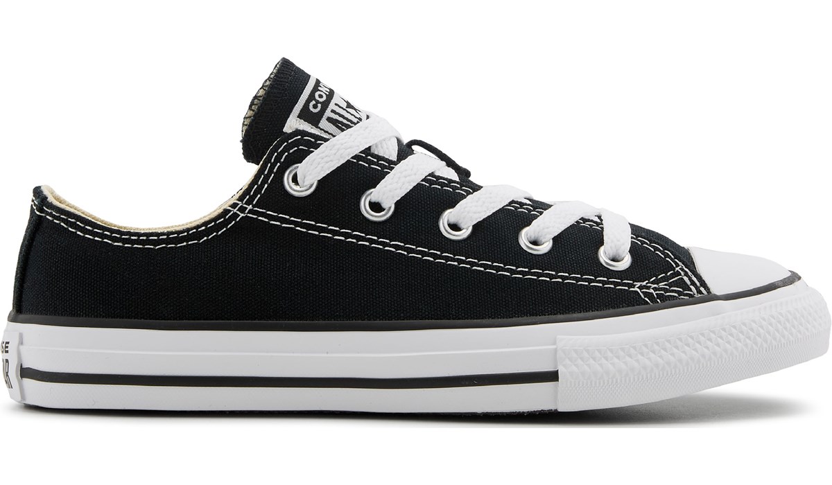 converse low black white