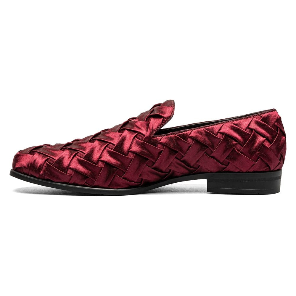 STACY ADAMS  Burgundy Croc-Embossed Tassel Loafers(123) s-l400.jpg main image 3
