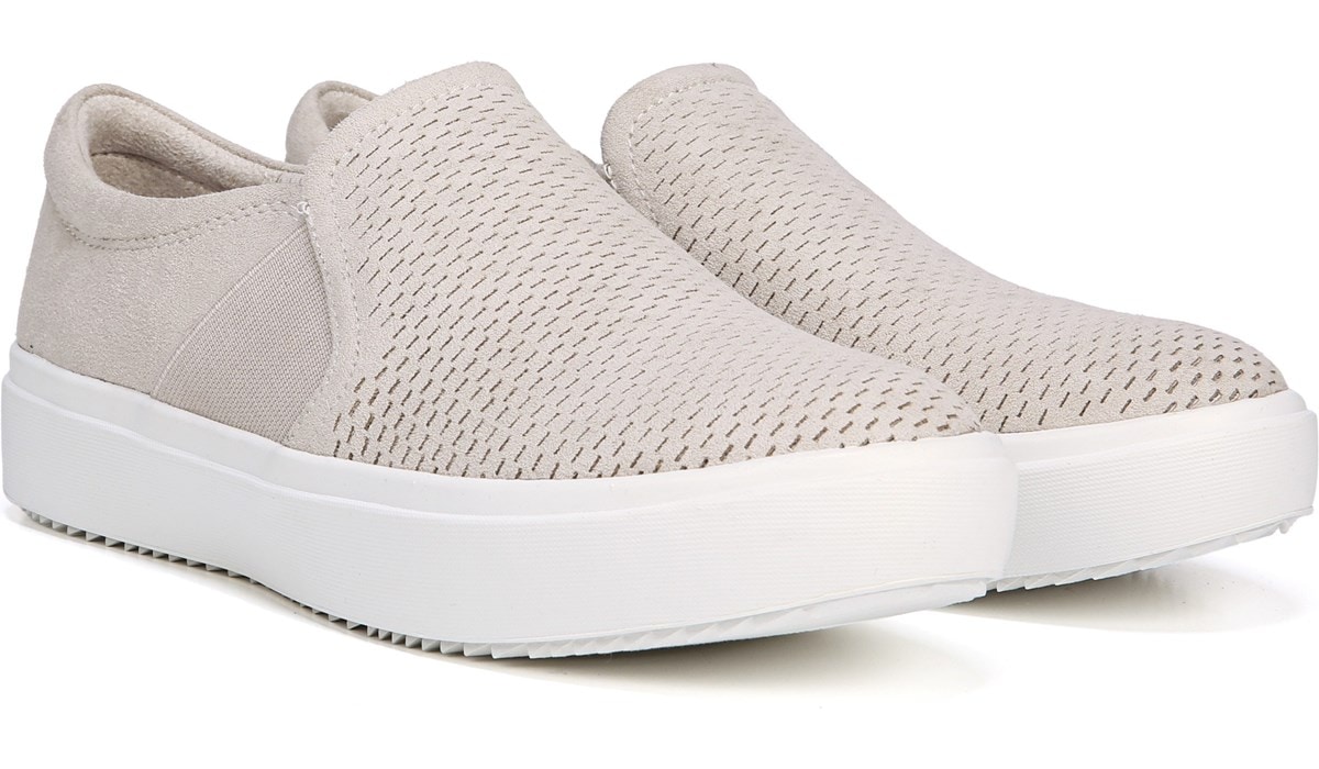 dr scholl's white slip on sneakers