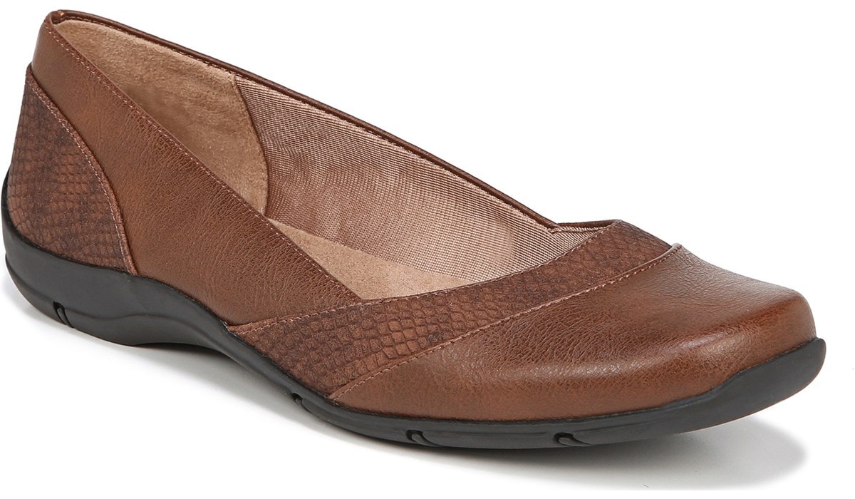 pointy brown flats