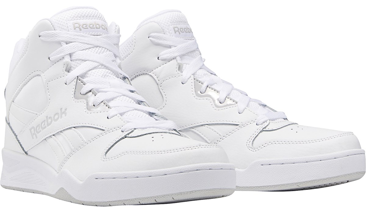 all white high top reeboks