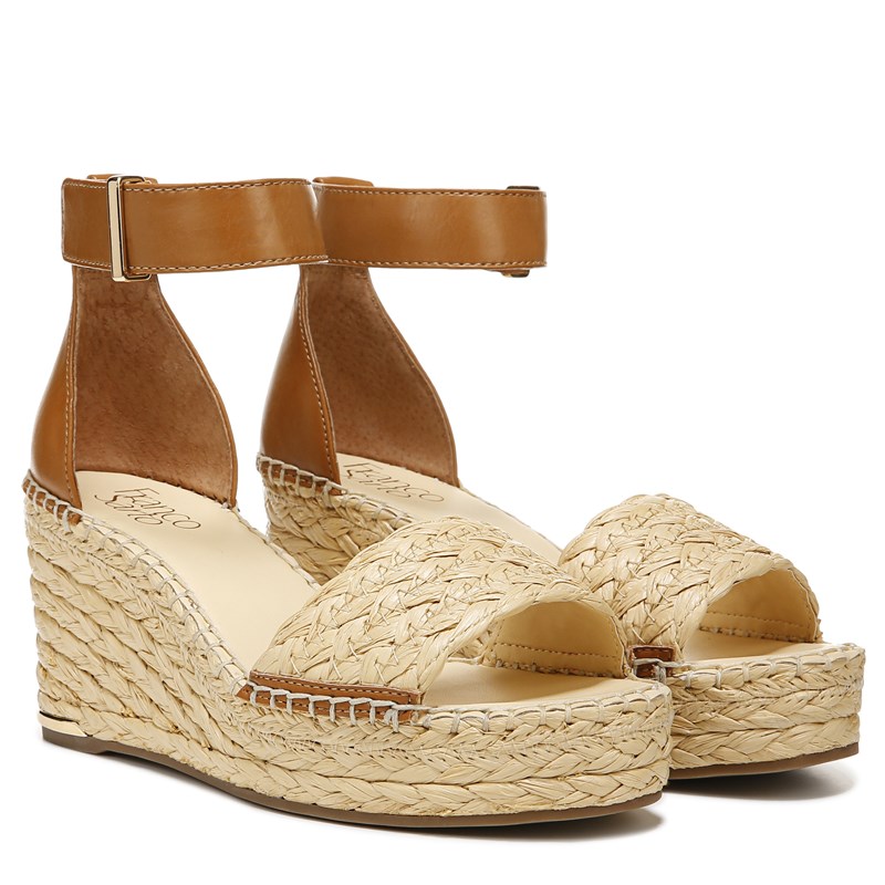 Franco Sarto Women's Clemens 5 Espadrille Wedge Sandals (Natural) - Size 9.0 M