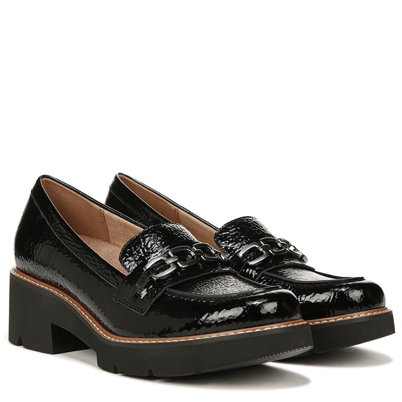 Naturalizer Women's Diedre Lug Loafers (Black Leather) - Size 7.5 M