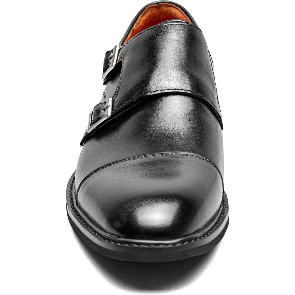 Stacy Adams Men's Boswell Cap Toe Double Buckle Monk Strap