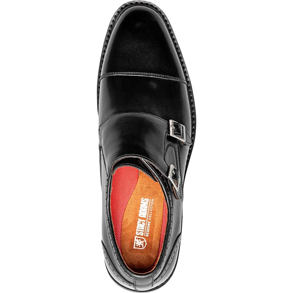 Stacy Adams Men's Boswell Cap Toe Double Buckle Monk Strap