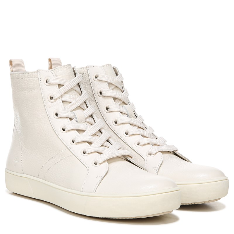 Naturalizer Women's Morrison High Top Sneakers (Beige Leather) - Size 9.0 W