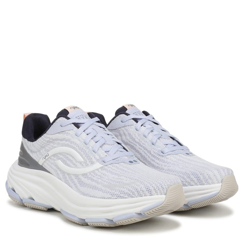 Ryka Women's Devotion Xtra Walking Sneakers (Halogen Blue Mesh) - Size 10.0 W