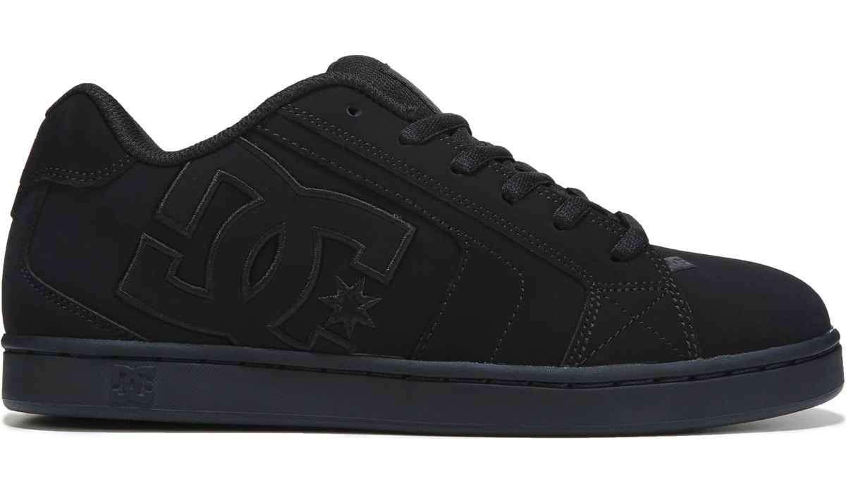 dc black leather shoes