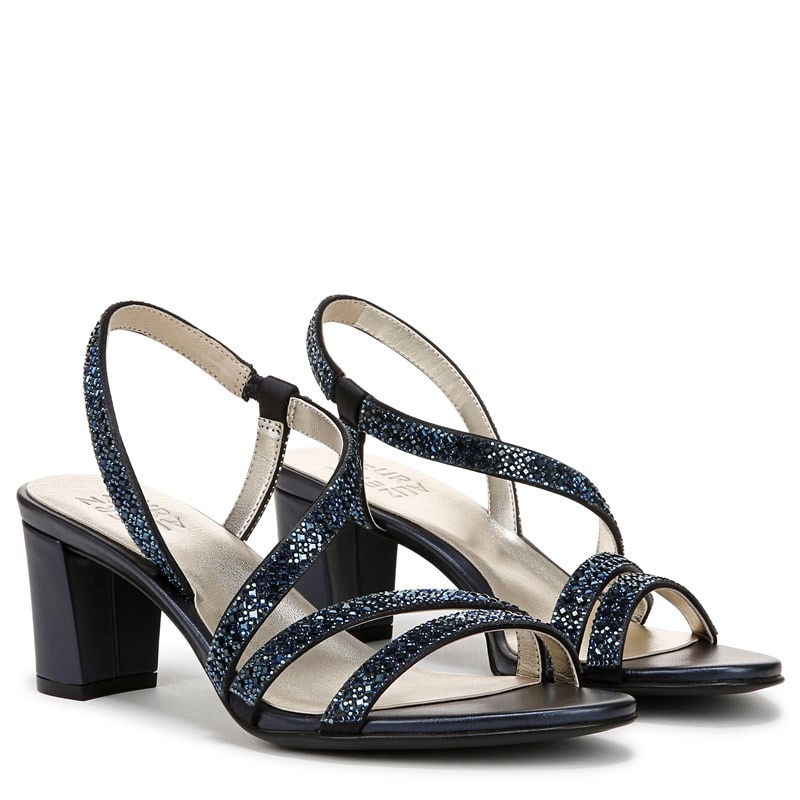 Naturalizer Women's Vanessa 3 Sandals (French Navy Satin) - Size 8.5 M