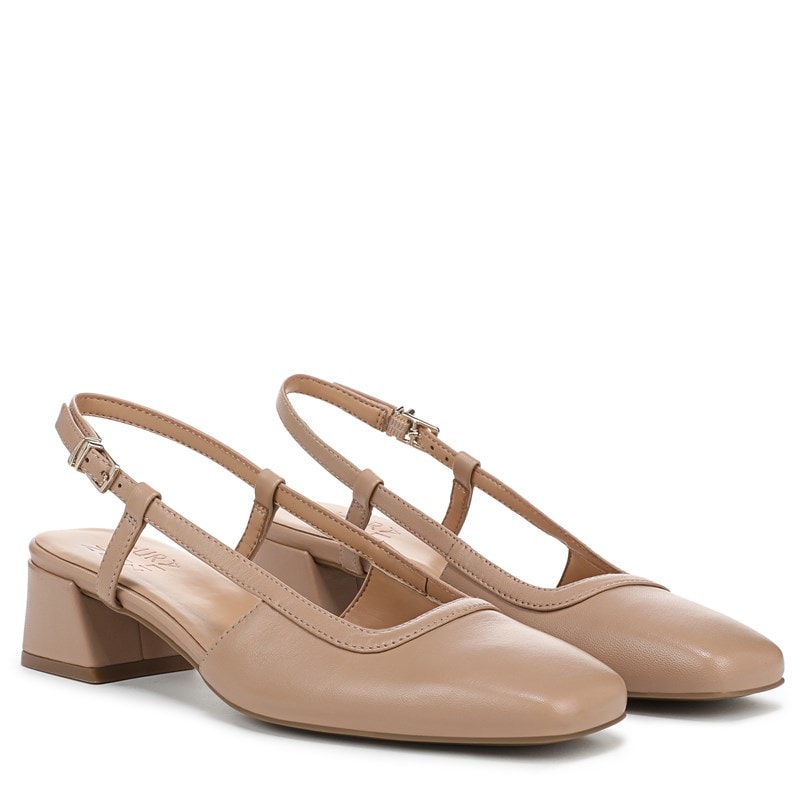 Naturalizer Women's Harper Slingback Shoes (Crème Brulee Leather) - Size 9.5 W