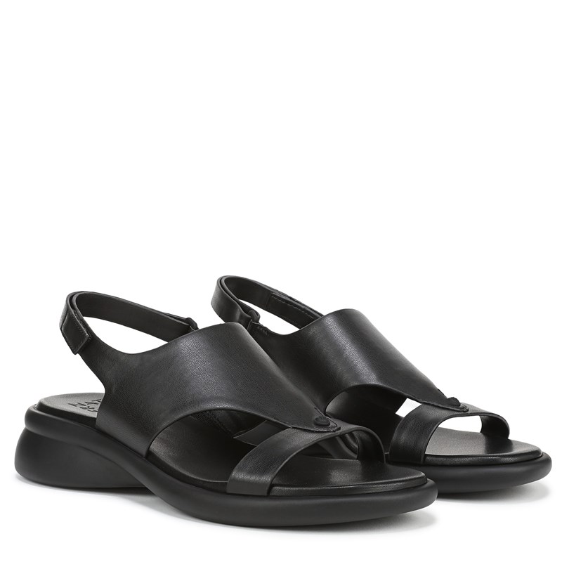 UPC 198535642526 product image for Naturalizer Women's Lillian Slingback Sandals (Black Faux Leather) - Size 9.5 M | upcitemdb.com