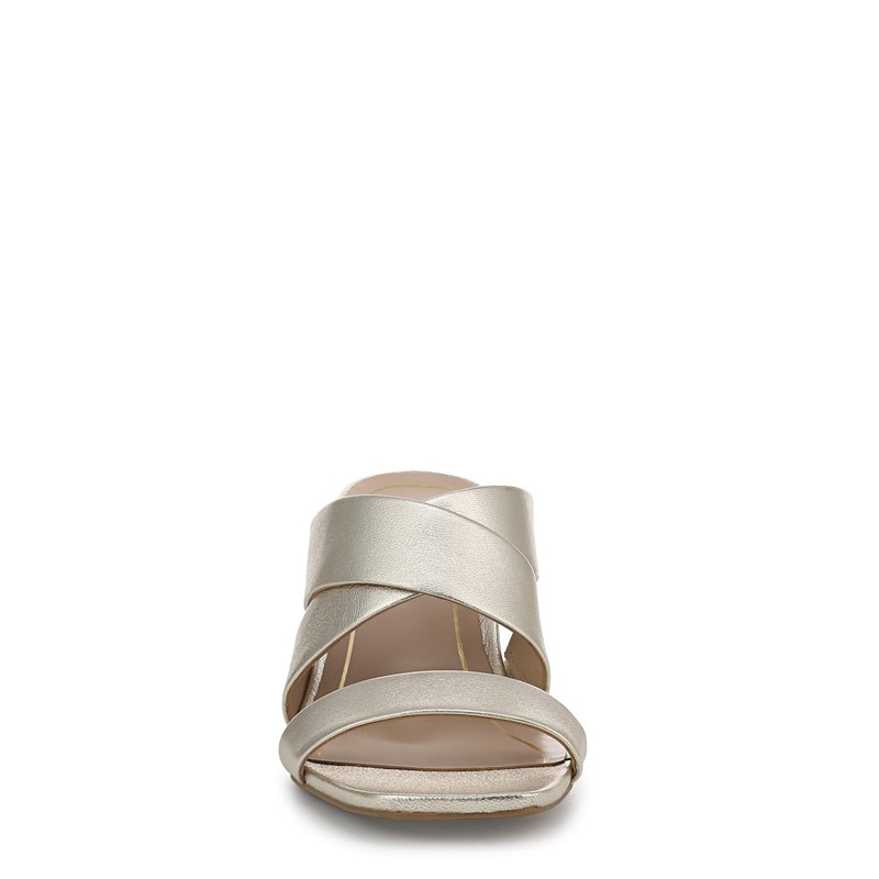 Vionic Women's Merlot Dress Sandals (Soft Gold Leather) - Size 6.0 W