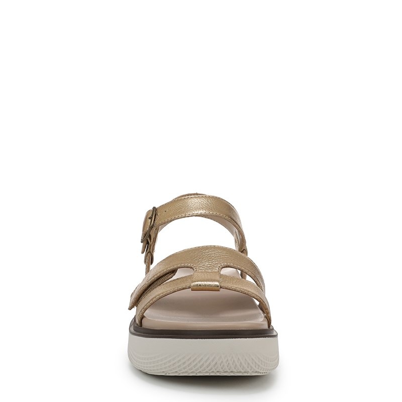 Vionic Women's Solana Strappy Sandals (Gold Leather) - Size 6.0 W