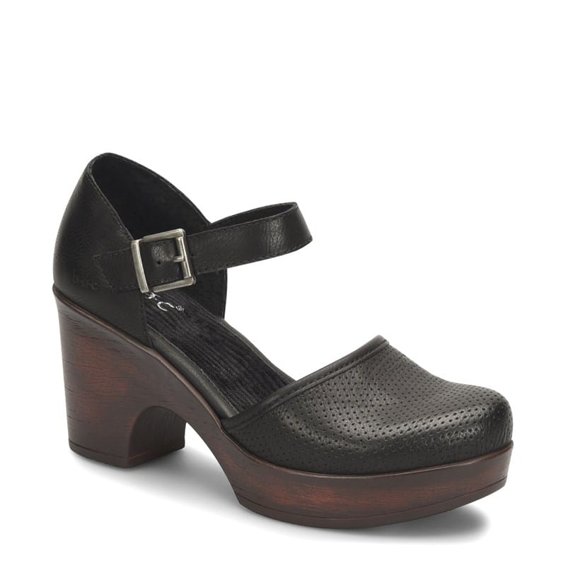 B. O.C. Women's Gia Platform Clog Shoes (Black) - Size 11.0 M