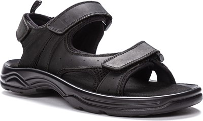 Propet Men's Daytona Medium/X-Wide/XX-Wide Sandal Black, Sandals 