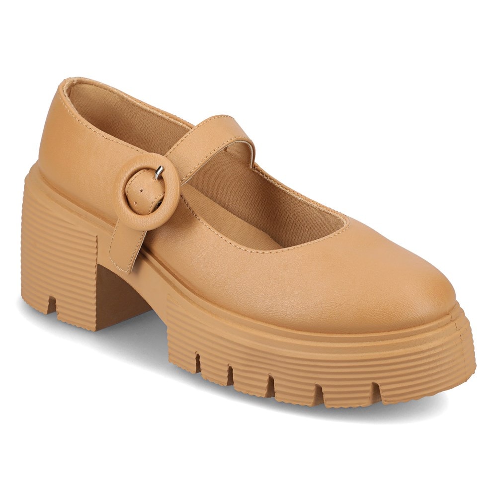 (取寄) ジュルネ コレクション レディース  Journee Collection women Zarynn Cognac Journee Women's Zarynn Platform Mary Jane | Famous Footwear