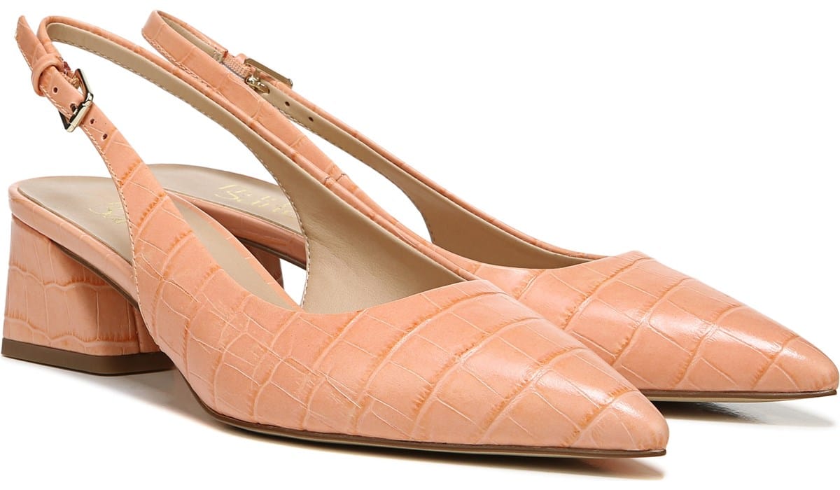 Franco Sarto Women's Racer Slingback Pump Pink, Heels, Famous Footwear
