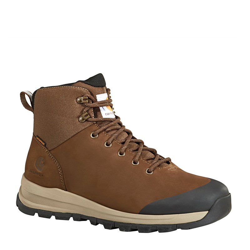 Carhartt Men's Outdoor 5" Medium/Wide Waterproof Alloy Toe Work Boots (Brown Nubuck) - Size 10.0 M