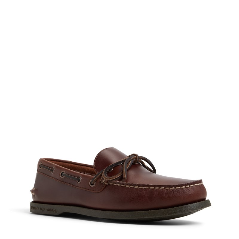 Sperry Men's Authentic Original 1 Eye Leather Boat Shoes (Brown) - Size 10.5 M
