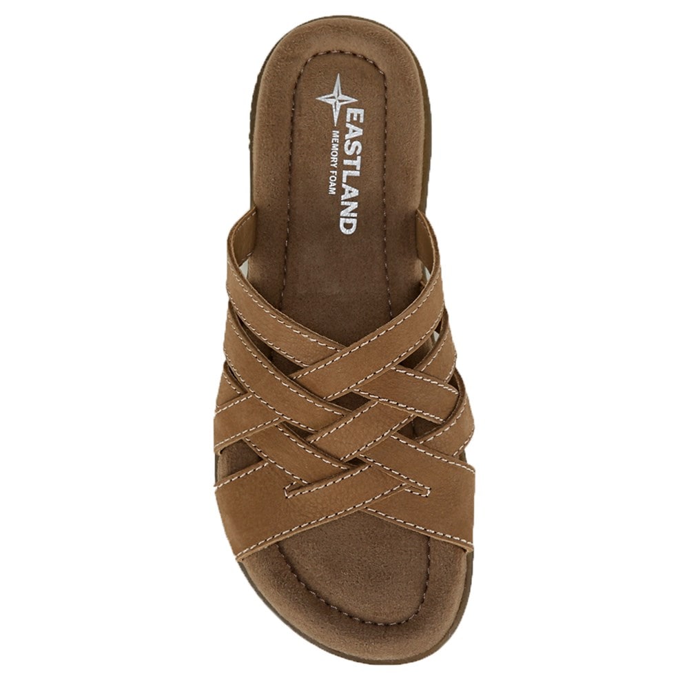 Eastland Women s Hazel Memory Foam Slide Sandal Famous Footwear